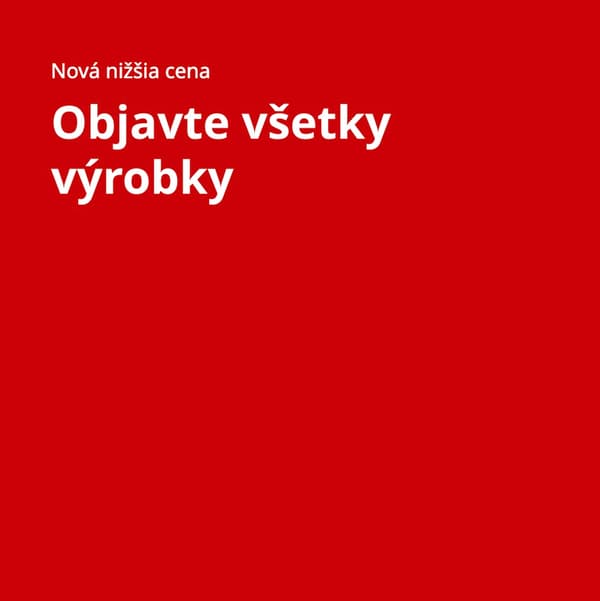 Objavte všetky výrobky