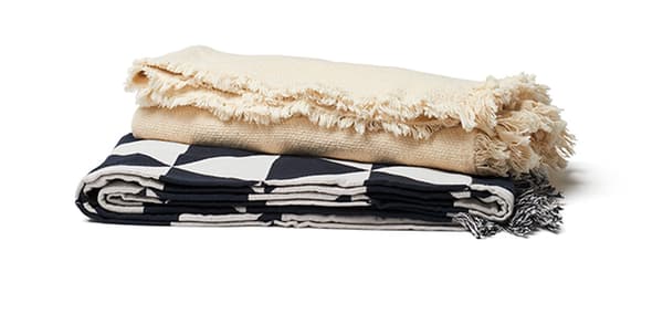 ODDRUN Natural/beige throw