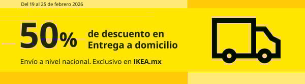 Oferta de 50% de descuento en Entrega a domicilio