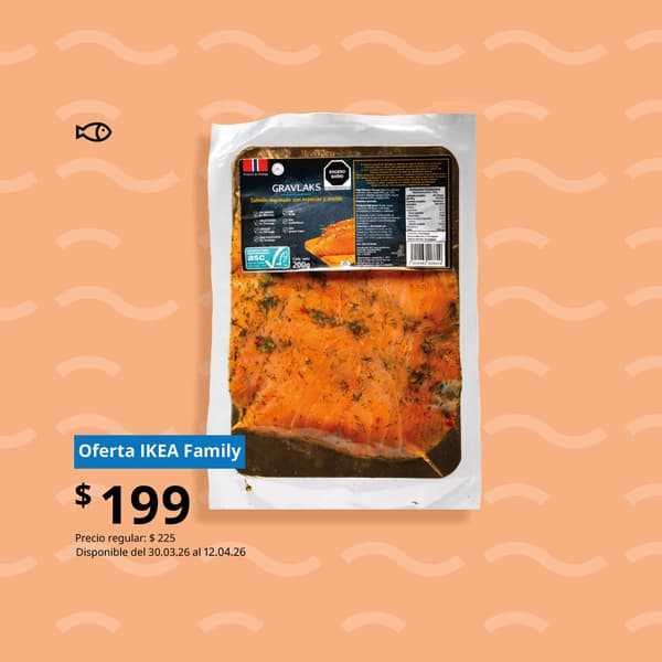 Oferta de salmón marinado GRAVLAKS a $199 durante el Festival del Salmón 2026