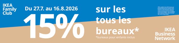 offre Ikea family bureaux
