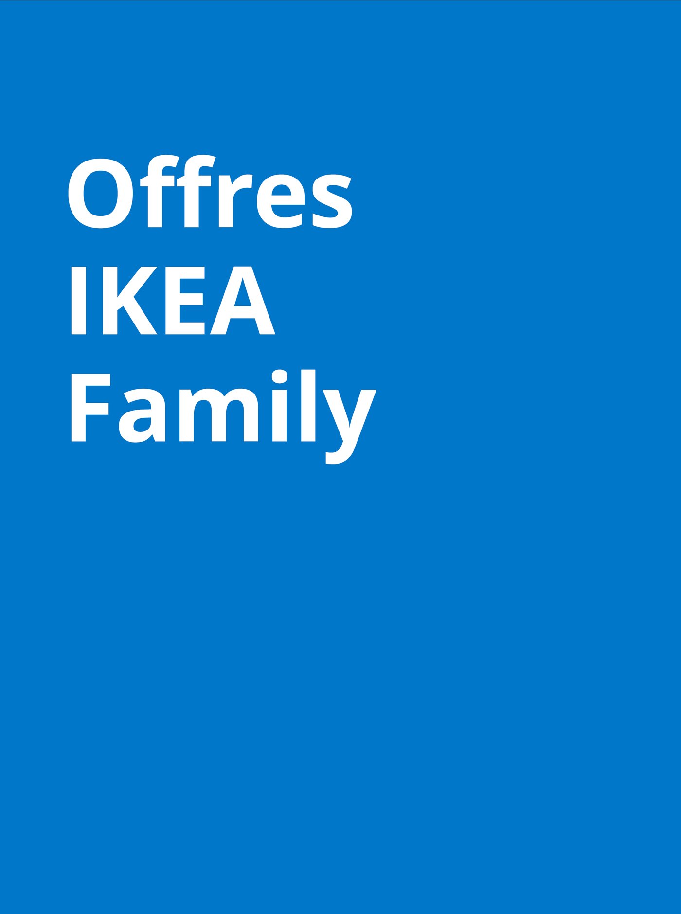 Offres IKEA Family