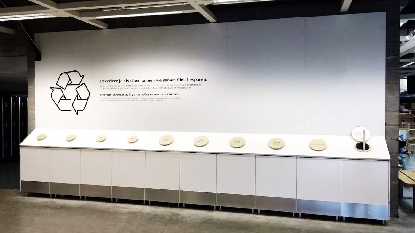 Offrir un service de recyclage à tous nos clients IKEA