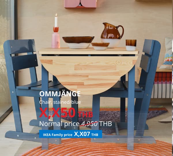 OMMJÄNGE (30594679) chair (Global art.no. 50594678)
https://www.ikea.com/th/en/p/ommjaenge-chair-stained-blue-30594679/ 