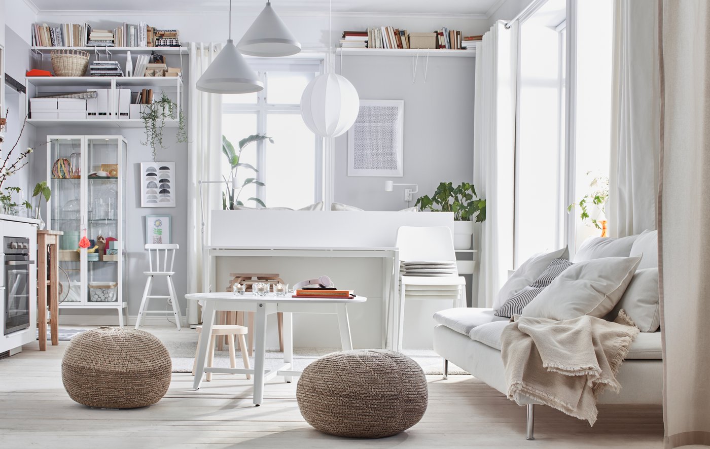 Flexible functional studio apartment design ideas - IKEA