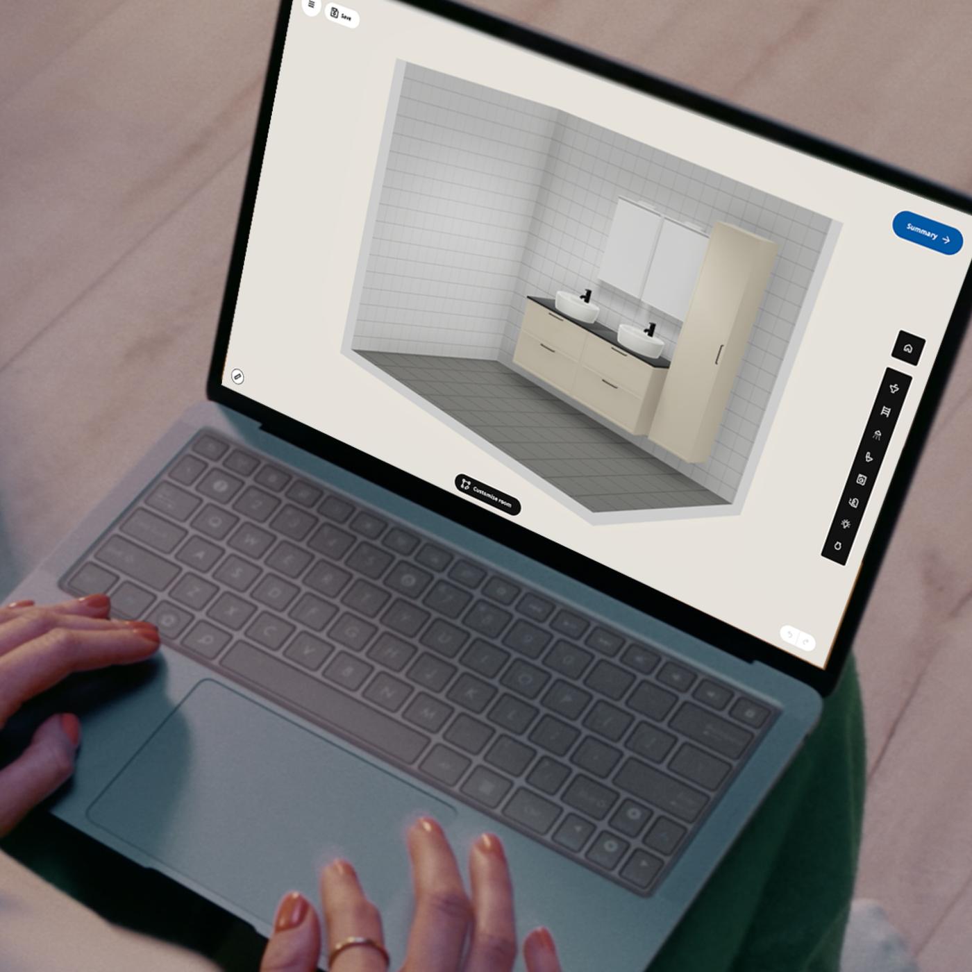 Online bathroom planner