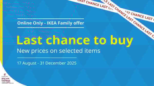 Online only- IKEA Family offer