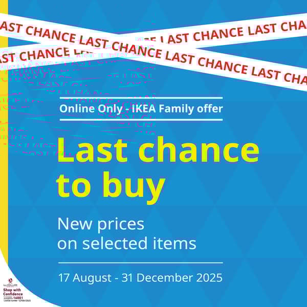 Online only - IKEA Famliy offer