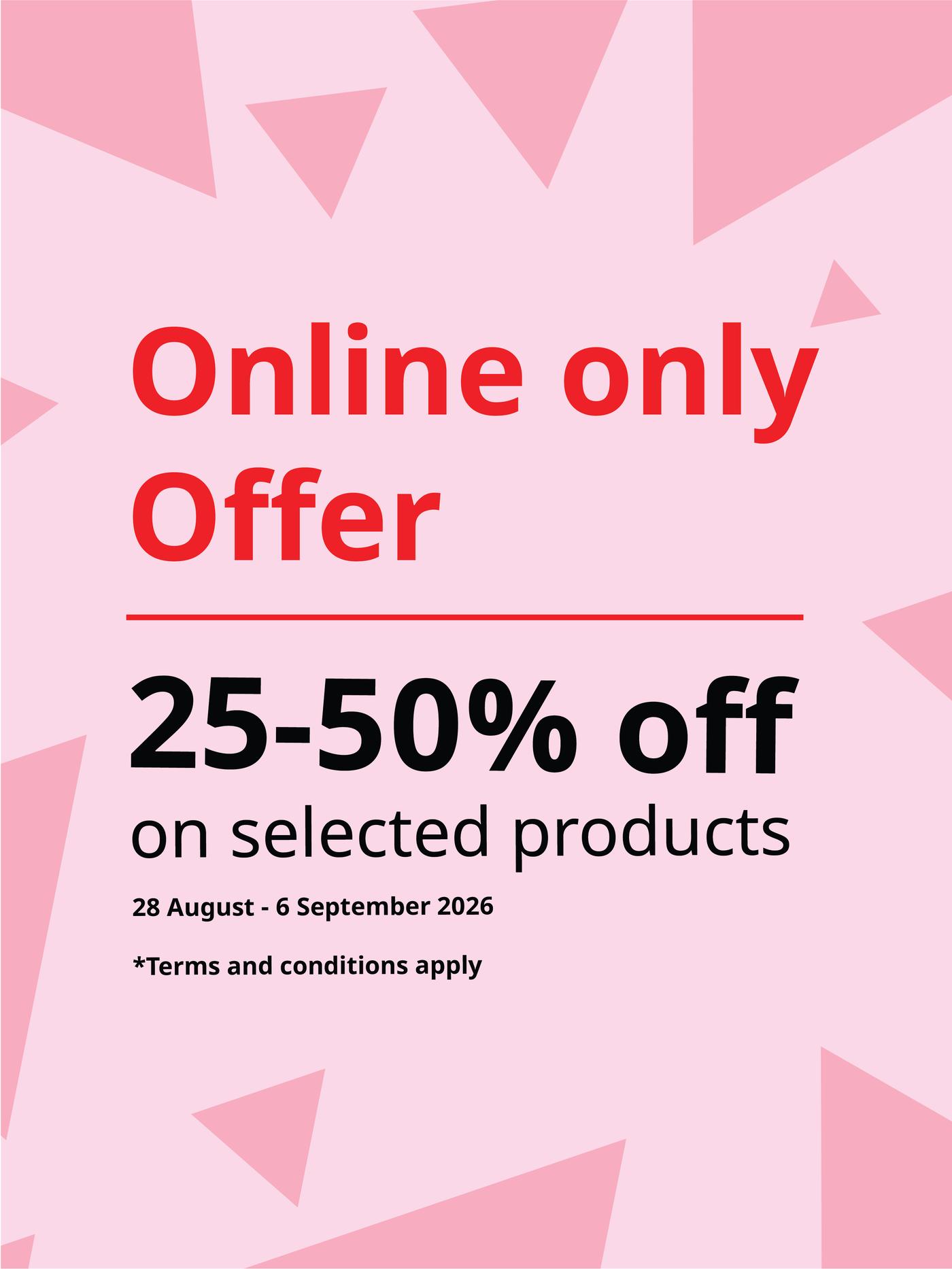 Online only offer