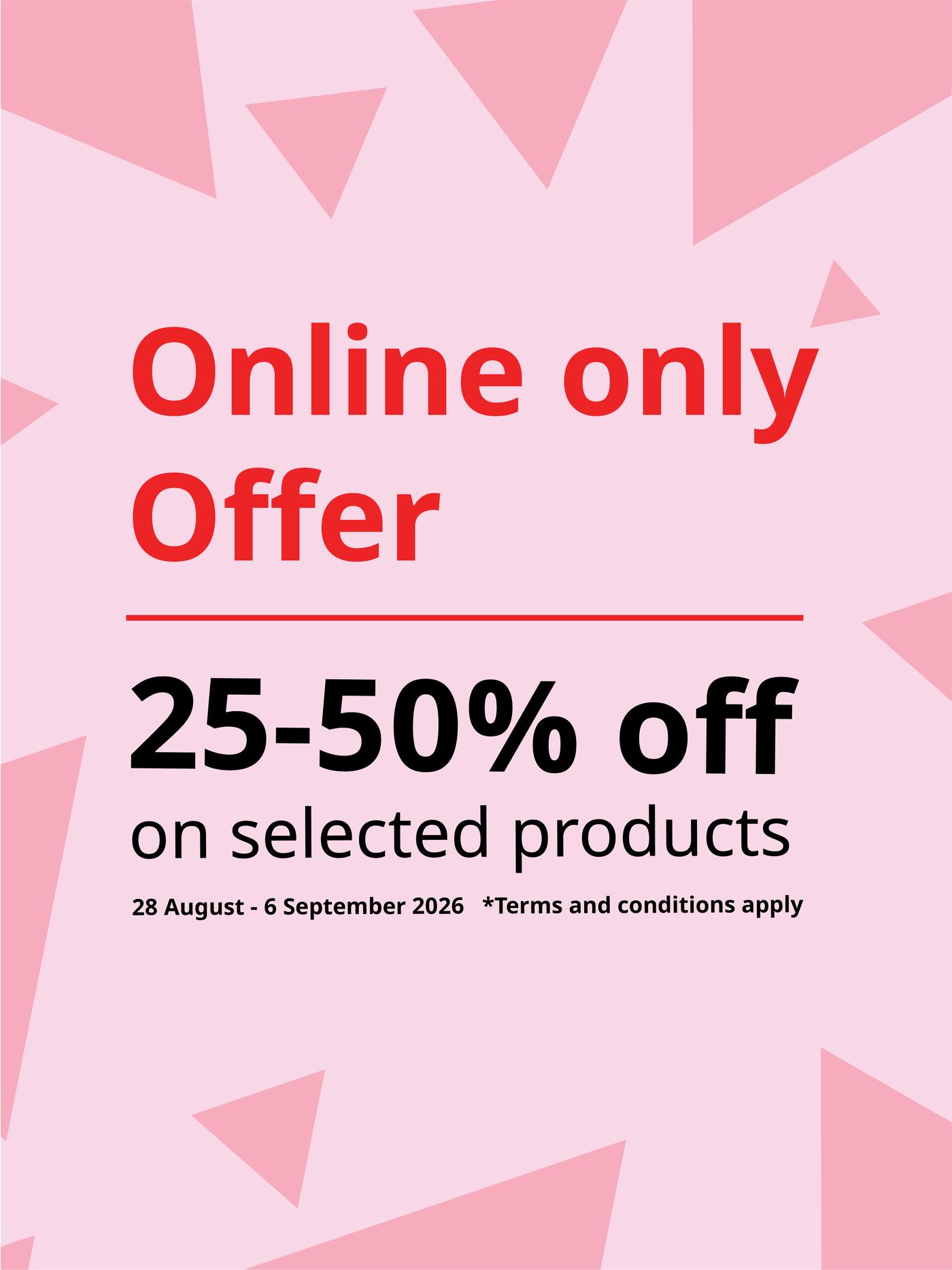 Online only offer