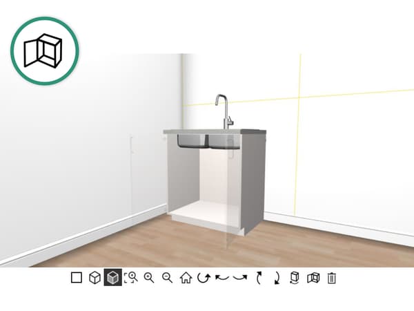 Open item in Front 3D view