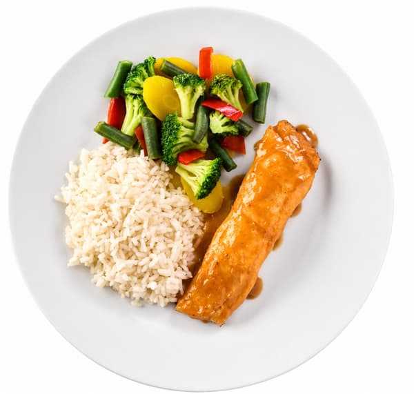 Orange Elderflower Miso Glazed Salmon