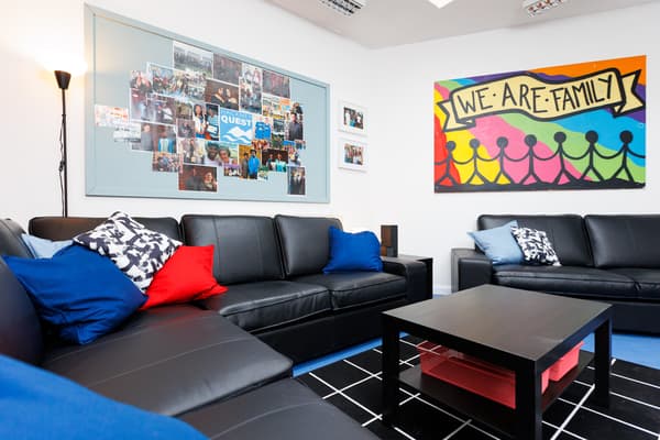 Organised area for lounging 