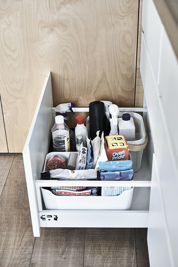 Organising your kitchen cupboards — kitchen drawer — organisation — IKEA interior inspiration