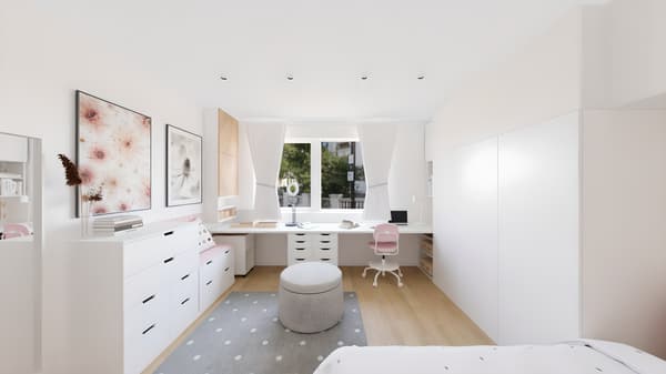 Otroška soba v belem - notranje oblikovanje kot storitev trgovine IKEA