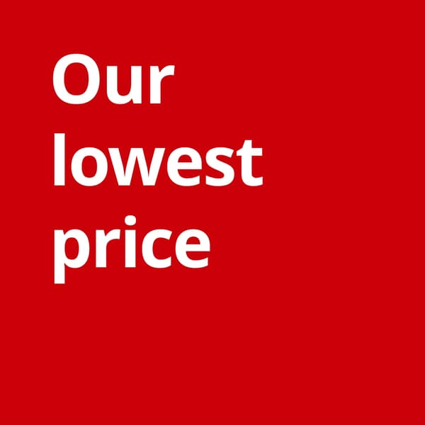 our lowest price