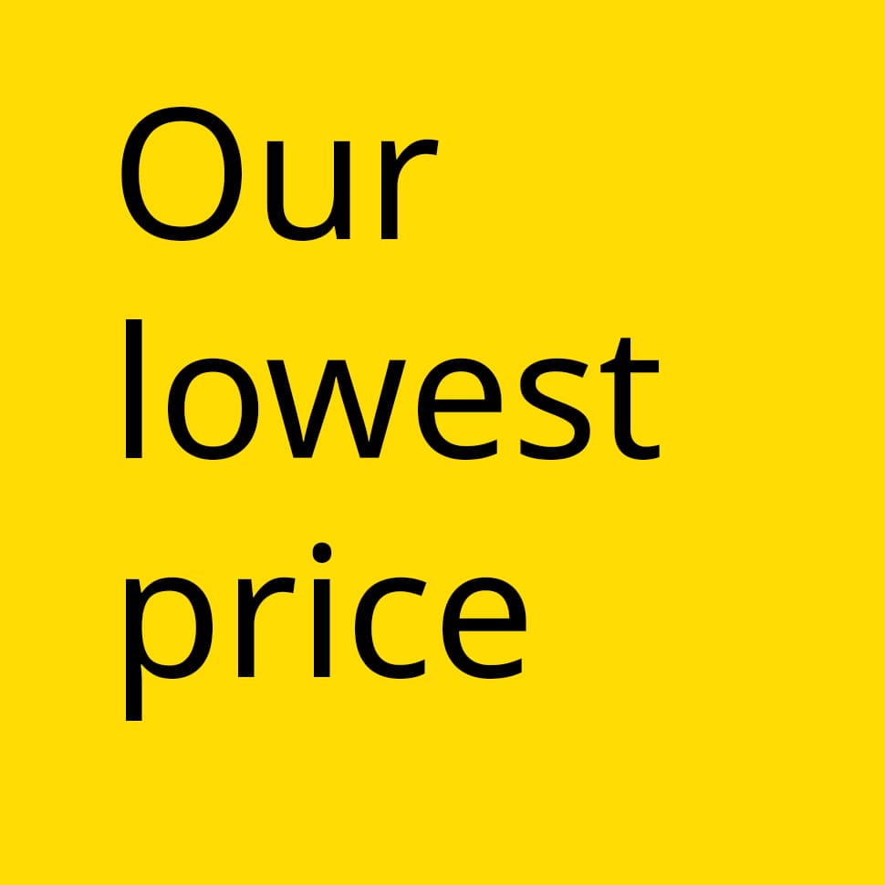 Our lowest prices