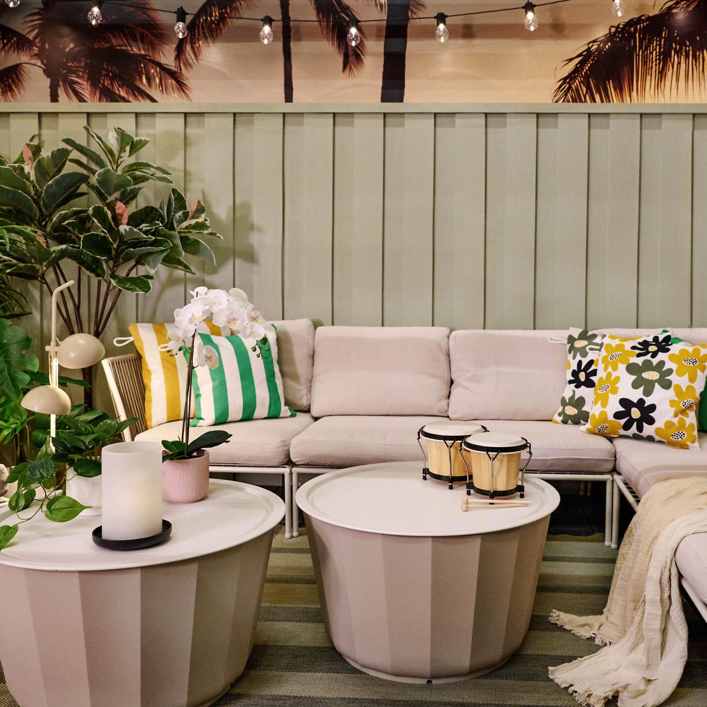 outdoor space with seating