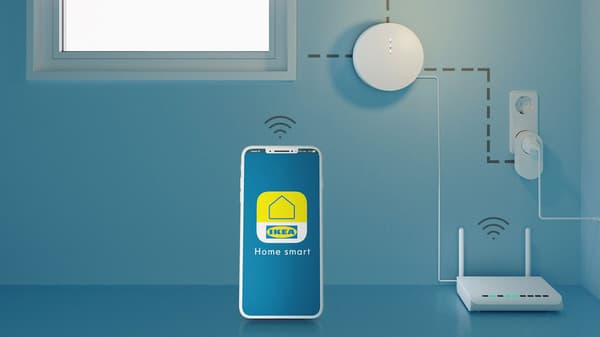 Overview of the connections in an IKEA Home smart set-up.