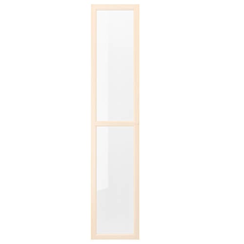 OXBERG
Glass door, birch effect, 40x192 cm