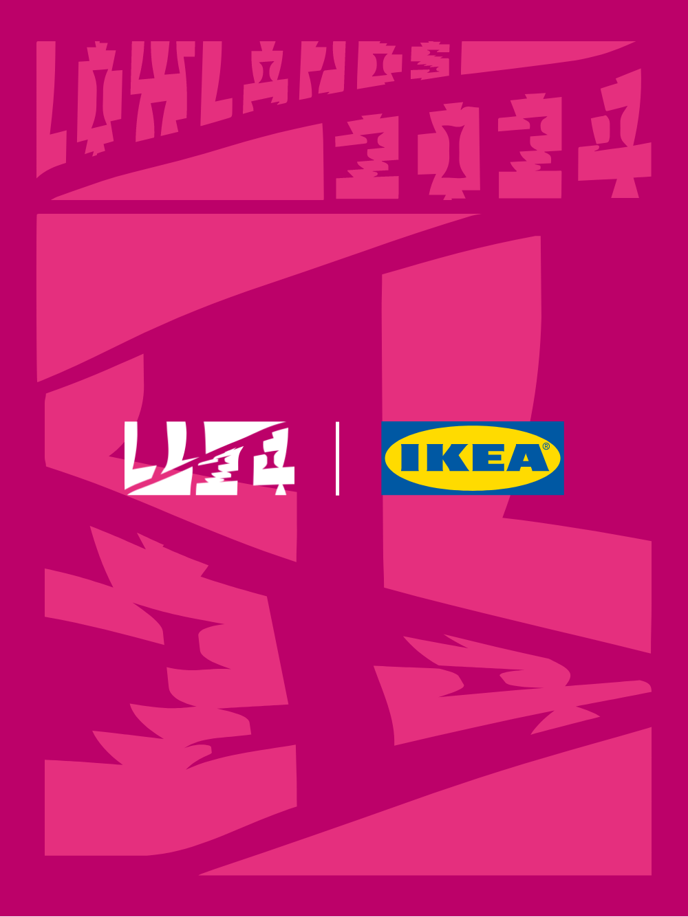 Paarse Lowlands & IKEA poster