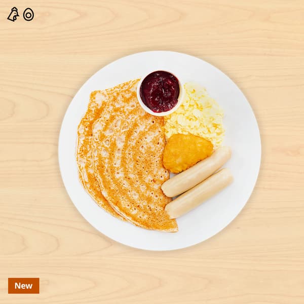 Pancake
with chipolata sausage
₱165