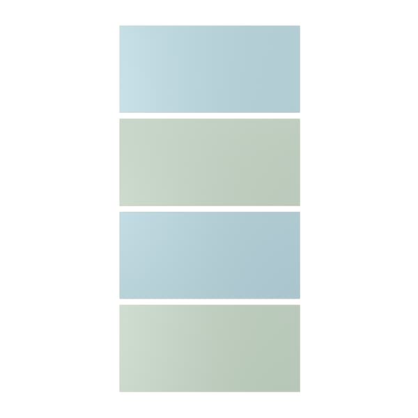 paneles azules y verdes