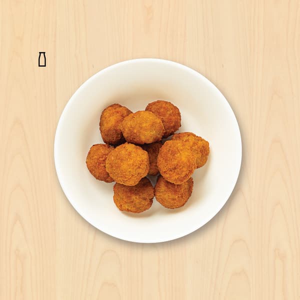 Panerad krispig stekt jalapeño & cheddar bitesfrites 

Bites de jalapeño y cheddar

$ 49