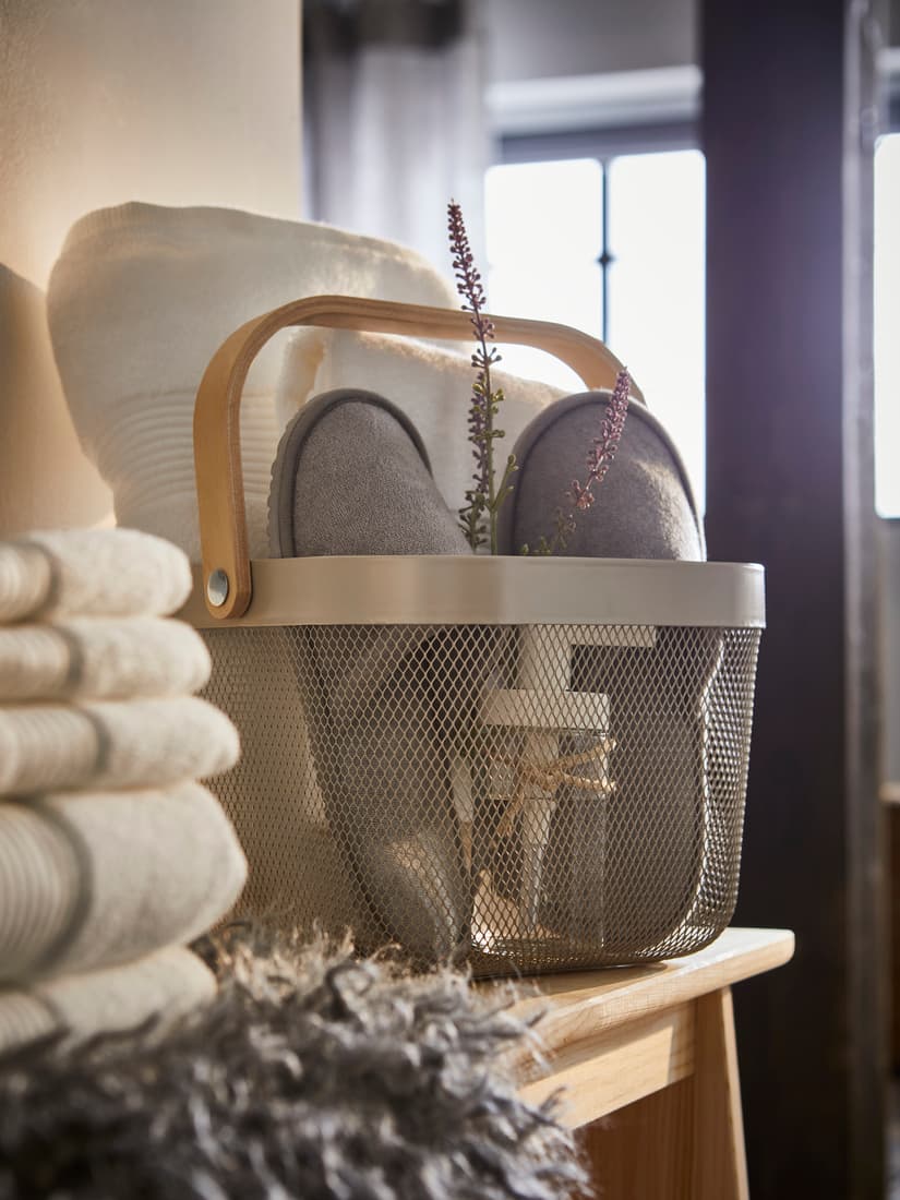 panier avec chausson 