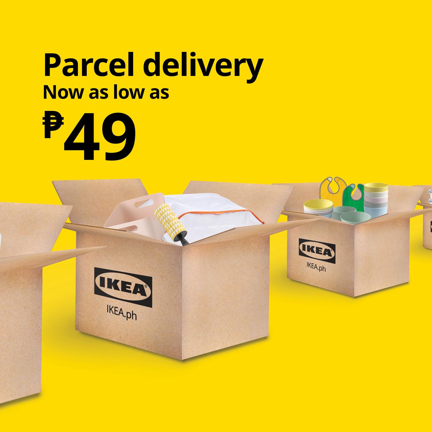 Parcel delivery is now as low as ₱49.