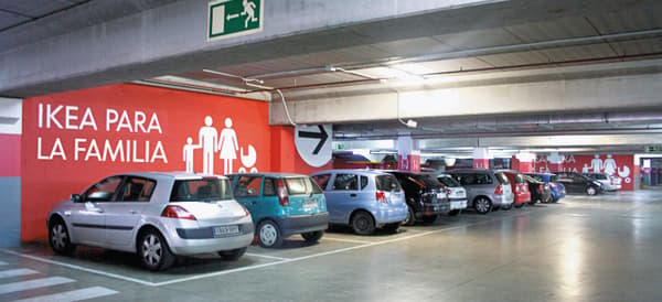 Parking familias IKEA Valladolid