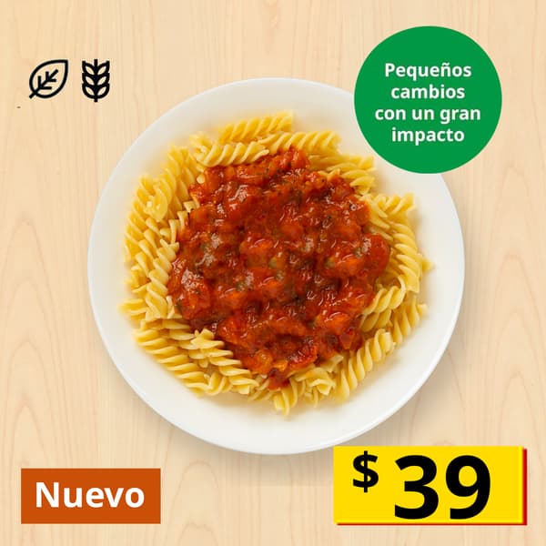 pasta con salsa de tomate