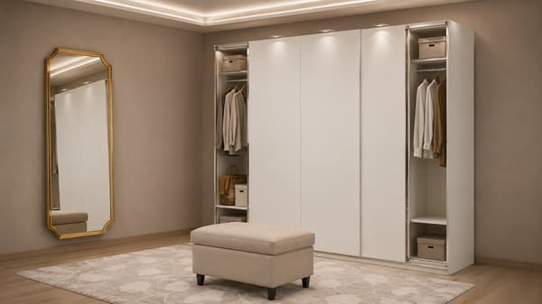 PAX / HASVIK Wardrobe, white/white, 200x66x201 cm - s49502547