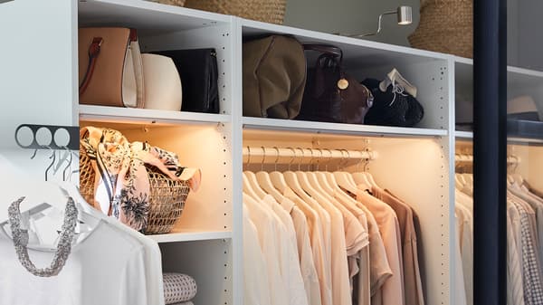 PAX open white wardrobe