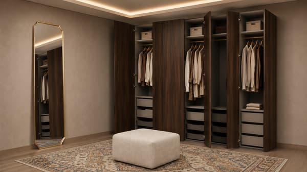 PAX / STORKLINTA Wardrobe combination, dark grey/dark brown stained oak effect, 200x66x236 cm - s29562801