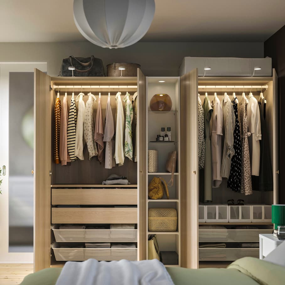 PAX wardrobe systems Oak