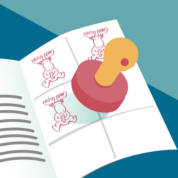 Pečiatka v Losíkovej knížke.