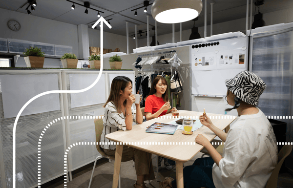 People at a desk