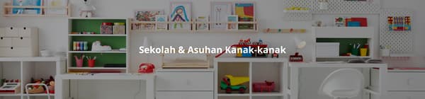 Persekitaran yang selamat dan kondusif menggalakkan pembelajaran dan perkembangan. Sama ada anda melengkapi tadika, jagaan harian, bilik darjah kolej atau hanya menaik taraf meja belajar, anda boleh mendapatkan semua yang anda perlukan dalam rangkaian kami. Hubungi IKEA for Business untuk bantuan.