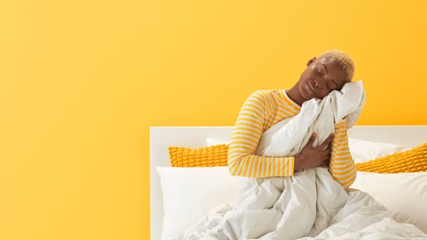 Person on bed