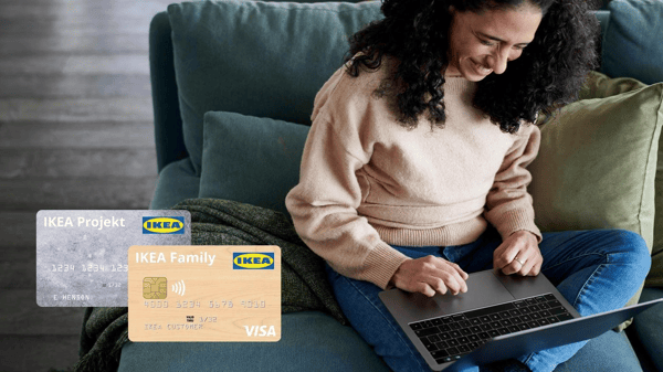 Person shopping on ikea.com