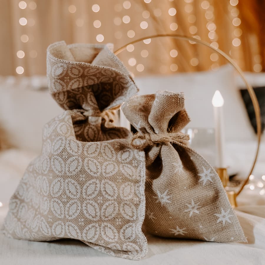 Petits pochons en tissus