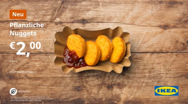Pflanzliche Nuggets für 2,00€