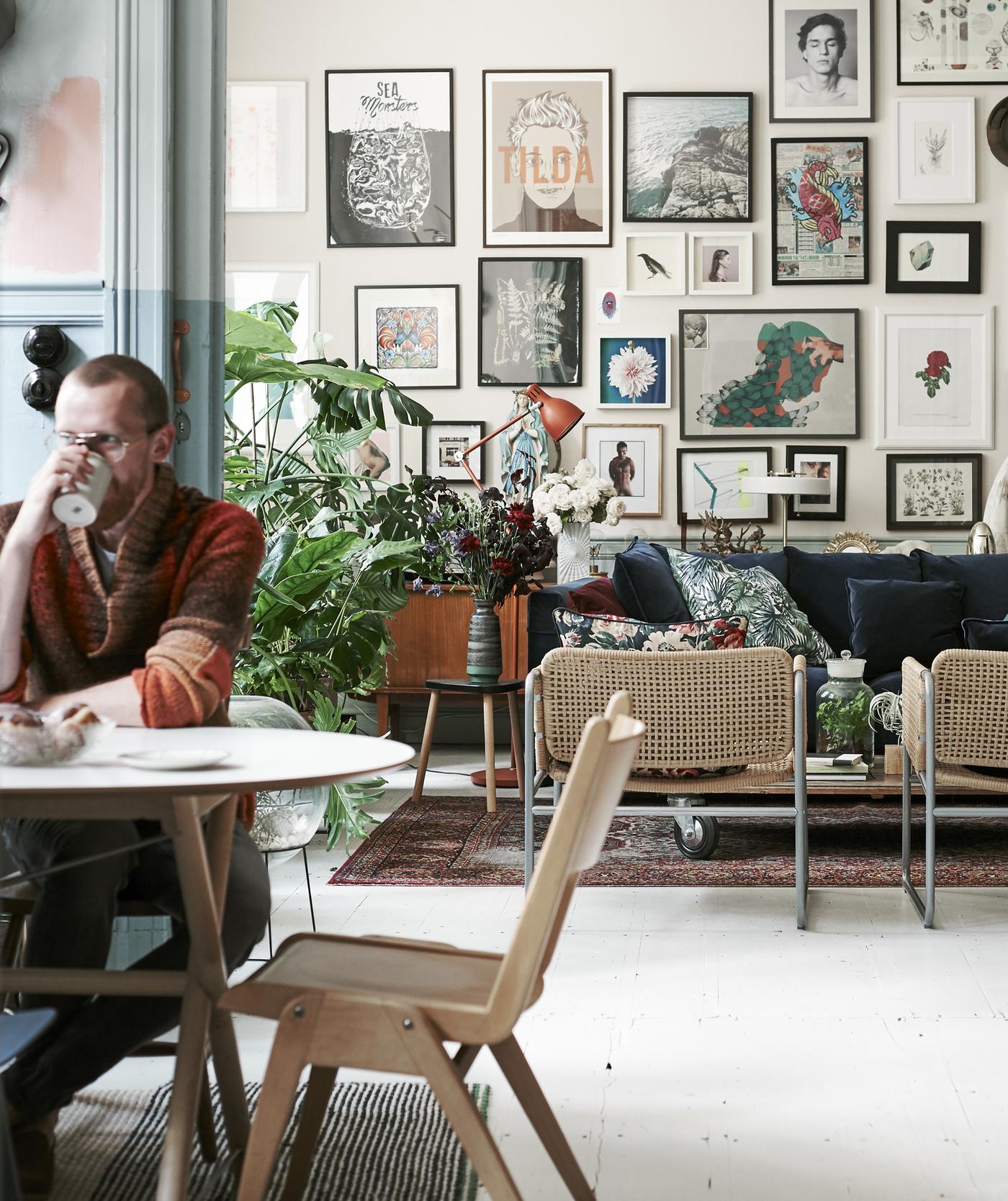 L'appart urbain d'un artiste et d'un fleuriste IKEA