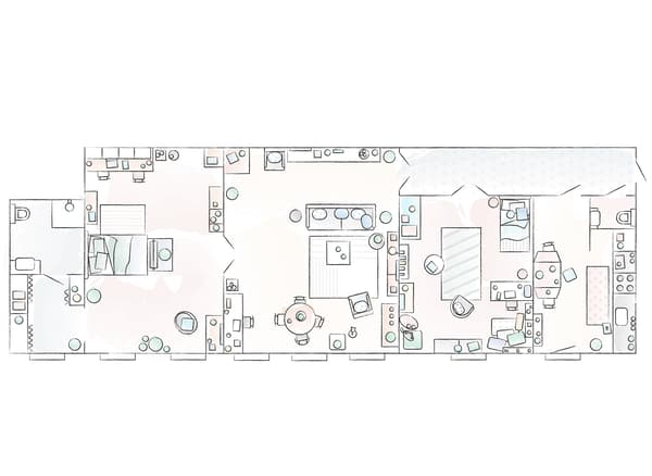 Piantina della casa di Dagmara.