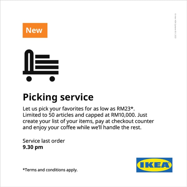 Picking service at IKEA Tebrau