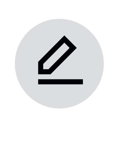 Pictogram of a pencil.