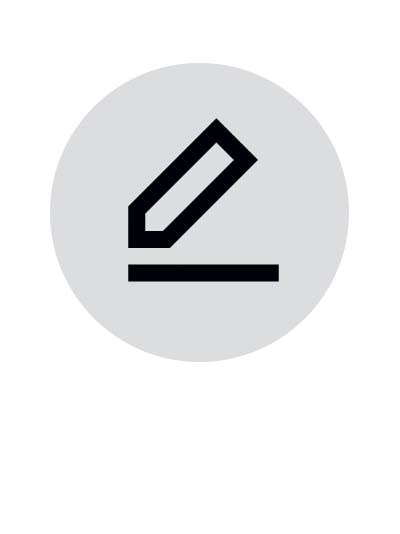 Pictogram of a pencil.