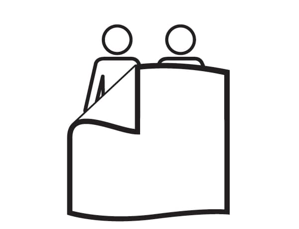 pictogramme lit 2 places