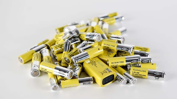 Pilhas alcalinas não recarregáveis